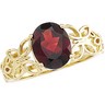 Genuine Mozambique Garnet Ring 10 x 8mm Ref 724452