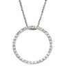 Moissanite Circle of Love Pendants