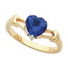 Heart Birthstone Ring 6 x 6mm or 7 x 7mm Ref 569833