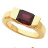 Genuine Mozambique Garnet and Diamond Ring .12 CTW Ref 483358