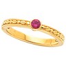 Birthstone Mothers Stackable Ring May hold 1 round 3mm gemstone Ref 254118