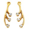 Diamond Earring Jacket 17x5mm; 18 pttw dia Ref 468482