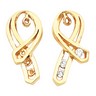 Diamond Earring Jacket 19x10mm; 18 pttw dia Ref 417744