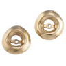 Gold Earring Jackets 12 x 10mm Wide Ref 413531