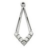 Diamond Earring Jacket 22x10mm; 28 pttw dia Ref 415520