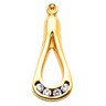 Diamond Earring Jacket 21x10mm; 24 pttw dia Ref 169495