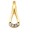 Diamond Earring Jacket 21x10mm; 24 pttw dia Ref 169495