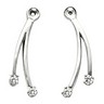 Diamond Earring Jacket 17x8mm; 12 pttw dia Ref 364603