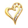 Diamond Heart Shaped Pendant .17 CTW 14 x 13mm Ref 680441