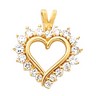 Diamond Heart Pendant 18 x 15mm .45 CTW Ref 698695