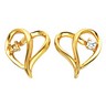 Heart Shaped Earrings 2mm .06 CTW Ref 743545