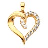 Diamond Heart Shaped Pendant .5 CTW 23 x 18mm Ref 137027