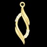 Diamond Earring Jacket 21x8mm; 18 pttw dia Ref 523200