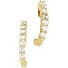 Diamond J Hoop Earrings 1 CTW Ref 763648