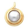 Pendant for 11.5mm Mabe Pearl 3 pttw dia. Ref 123513
