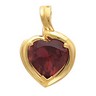 Heart Shaped Ruby Pendant Enhancer 20 x 14mm Ref 917848