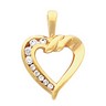 Diamond Heart Shaped Pendant .13 CTW 19 x 14mm Ref 656668