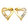 Diamond Heart Design Earrings .16 CTW Ref 838915