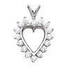 Diamond Heart Pendant .5 CTW 21 x 15mm Ref 777584