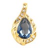 Pear Pendant 10 x 7mm Center .07 CTW Ref 883098