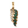 Marquise Emerald and Diamond Pendant 4 x 2mm .1 CTW Ref 908702