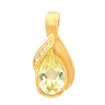 Pear Shaped Pendant Enhancer 22 x 11mm .04 CTW Ref 232060