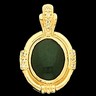 Oval Cabochon Pendant Enhancer 26 x 17mm .1 CTW Ref 526910