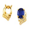 Oval Fashion Earrings 7 x 5mm center .03 CTW Ref 907183