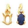 Oval Fashion Earrings 6 x 4mm Center .03 CTW Ref 136255