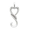 Heart Shaped Pendant 32 x 12mm width Ref 333397