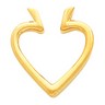 Heart Shaped Pendant Enhancer 19.5 x 18.25mm Ref 569488