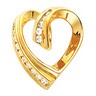 Heart-Shaped Chain Slide Pendant 40 pttw dia. 23 x 20 mm width | SKU: 81123