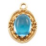 Cabochon Pendant Dangle Oval 9 x 7mm Center Ref 312578