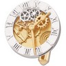 Clock Design Cuff Links 19.5 x 9.5mm Ref 178747