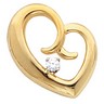 Mother's Love Chain Slide with Diamond | 19 x 16 mm | 2.5 mm Diamond | SKU: 81337