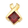 Square Color Fashion Pendant 6 x 6mm Princess Cut Birthstone Ref 170152