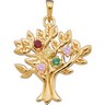 My Tree Pendant | May hold up to 9 birthstones 3 mm in diameter each | SKU: 81723