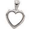 Heart Pendant 15 x 10mm Ref 312625