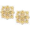 Stud Earring Jackets 12.75 x 12.75mm Ref 629094