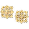 Stud Earring Jackets 12.75 x 12.75mm Ref 629094