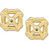 Stud Earring Jackets 9.25 x 19.25mm Ref 572095