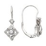 Vintage Design Square Lever Back Earrings Ref 177867