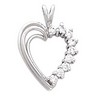 Diamond Heart Shaped Pendant .27 CTW Ref 226311
