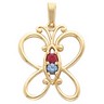 Birthstone Mothers Pendant Holds up to 5 birthstones Ref 364671