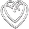 Metal Fashion Heart Pendant 29.5 x 28.75mm Ref 743149