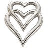 Metal Fashion Heart Pendant Ref 589619