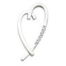 Diamond Heart Shaped Pendant Ref 312960