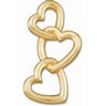 Linked Hearts Pendant 24.5 x 13mm Ref 445200