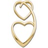 Metal Fashion Heart Pendant Ref 225713