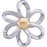 Two Tone Flower Pendant Slide Ref 587746